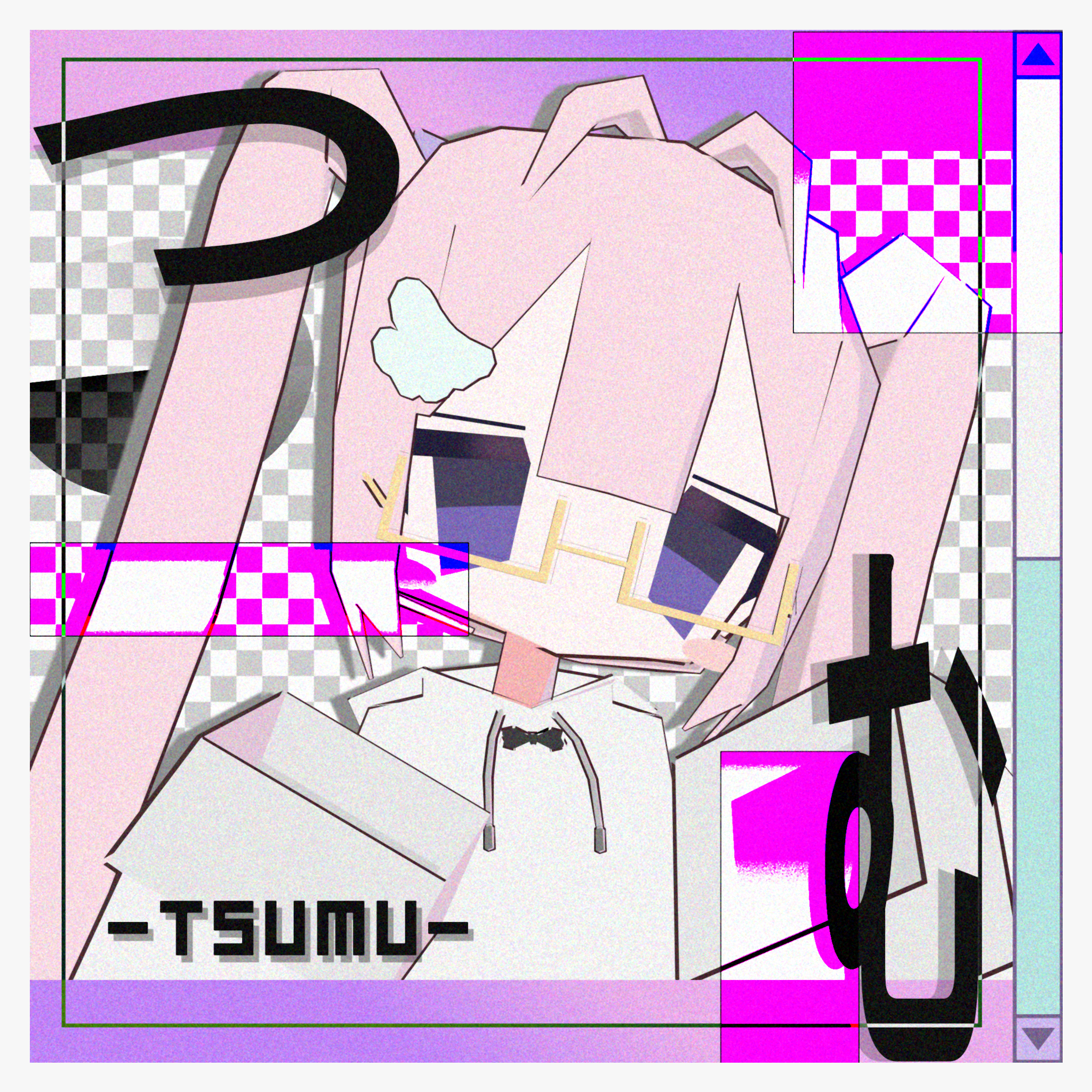 オリジナル3Dモデル「つむ」